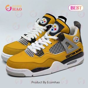 Custom Name NFL Pittsburgh Steelers Personalized Air Jordan 4 Shoes, Sneaker