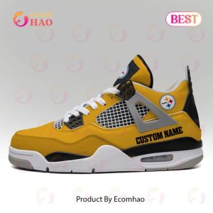 Custom Name NFL Pittsburgh Steelers Personalized Air Jordan 4 Shoes, Sneaker