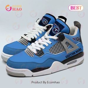 Custom Name NFL Tennessee Titans Personalized Air Jordan 4 Shoes, Sneaker