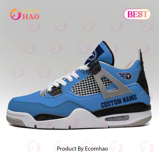 Custom Name NFL Tennessee Titans Personalized Air Jordan 4 Shoes, Sneaker