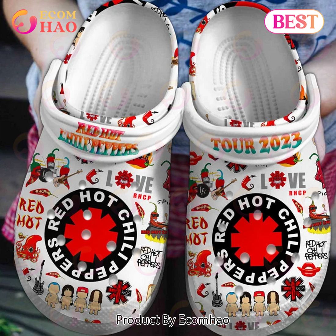 Red Hot Chili Peppers Crocs - Ecomhao Store
