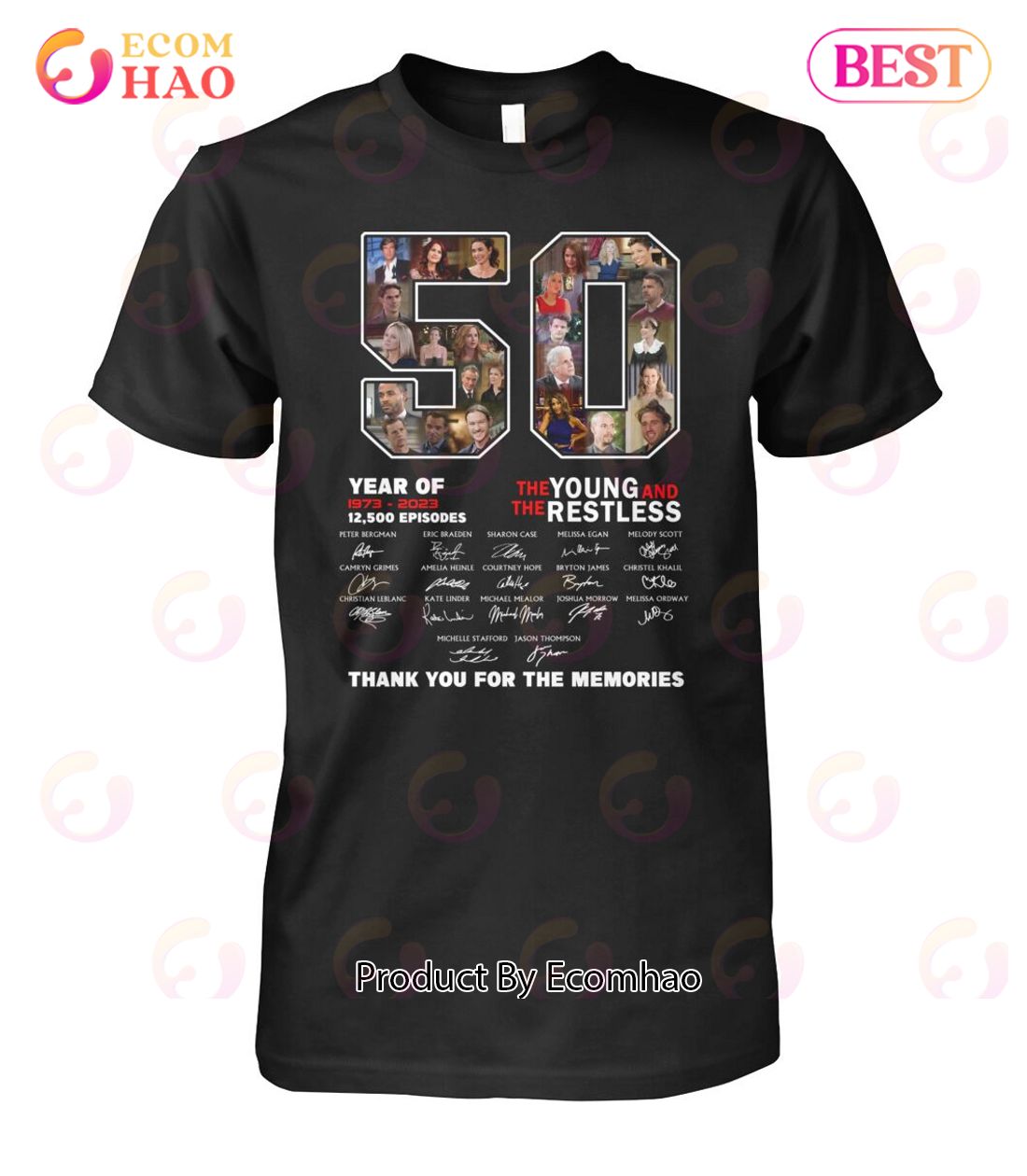 50 Years Of 1973 – 2023 The Young And The Restless Thank You For The Memories T-Shirt