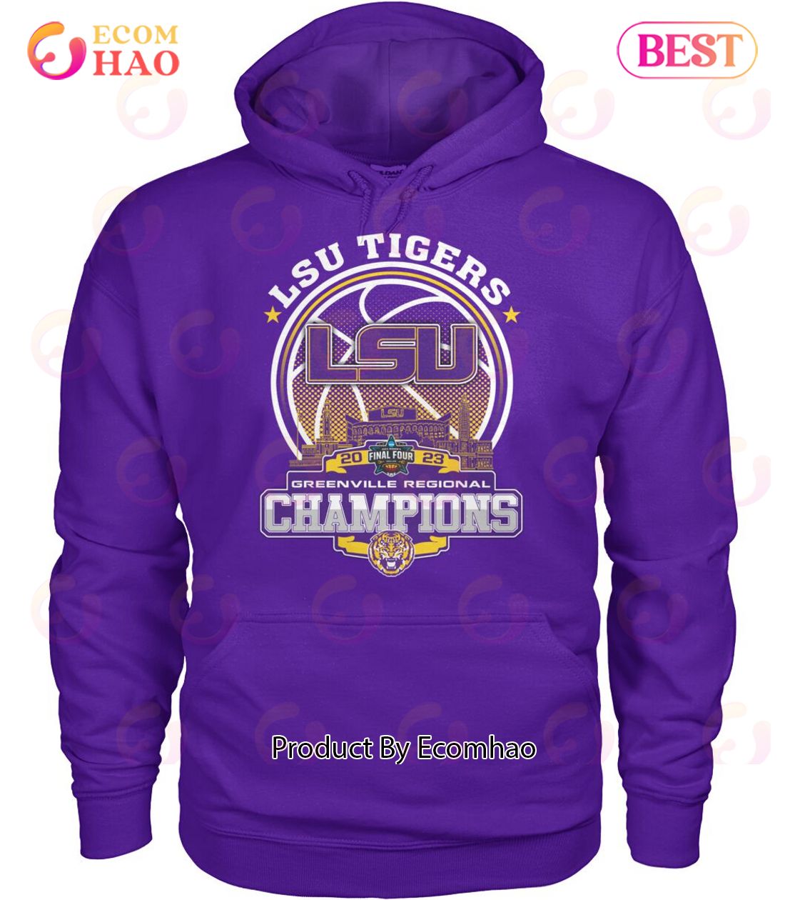 LSU Tigers Final Tour 2023 Greenville Regional Champions T-Shirt