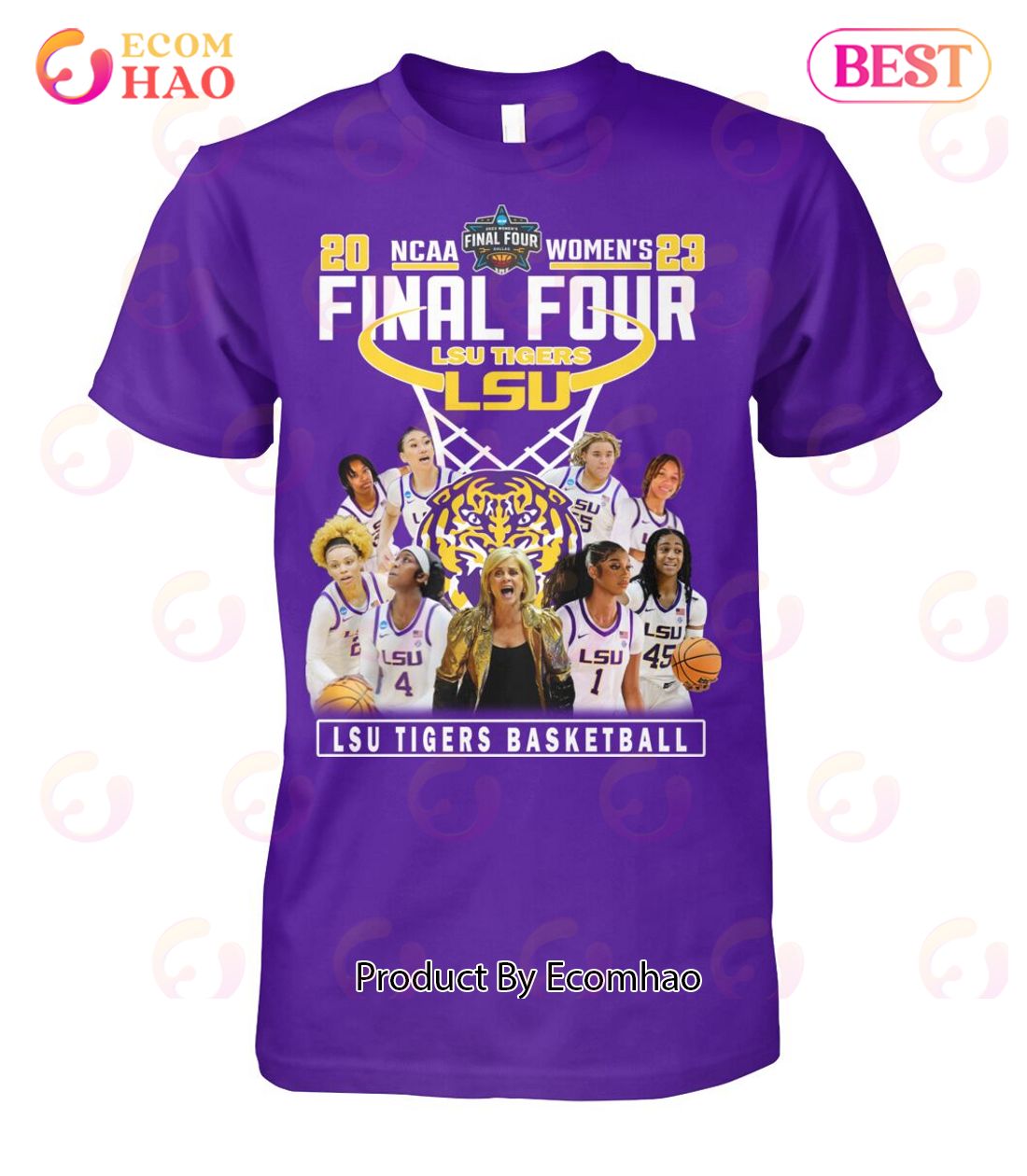 NCAA Final Tour 2023 LSU Tigers Basketball T-Shirt