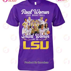 Real Women Love Baseball Smart Women Love The LSU T-Shirt