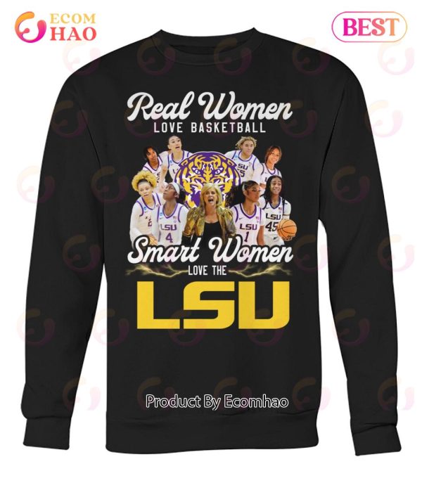 Real Women Love Baseball Smart Women Love The LSU T-Shirt