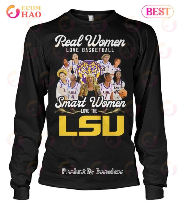 Real Women Love Baseball Smart Women Love The LSU T-Shirt