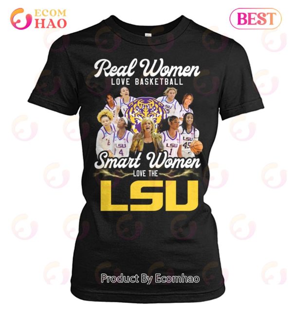 Real Women Love Baseball Smart Women Love The LSU T-Shirt