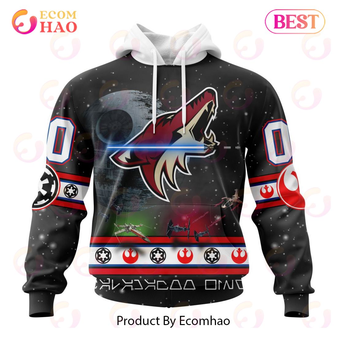 NHL Arizona Coyotes Special Star Wars Design 3D Hoodie