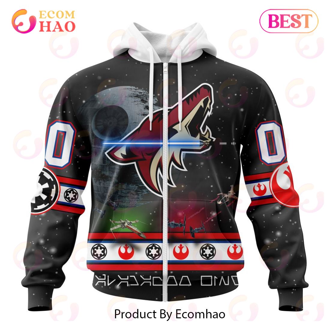 NHL Arizona Coyotes Special Star Wars Design 3D Hoodie