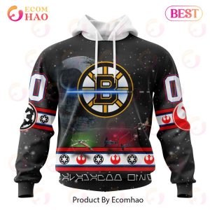 NHL Boston Bruins Special Star Wars Design 3D Hoodie