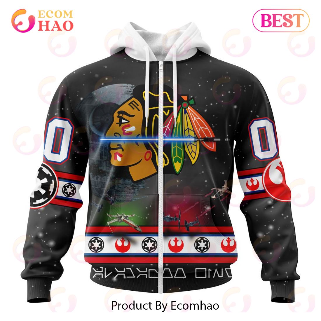 NHL Chicago Blackhawks Special Star Wars Design 3D Hoodie