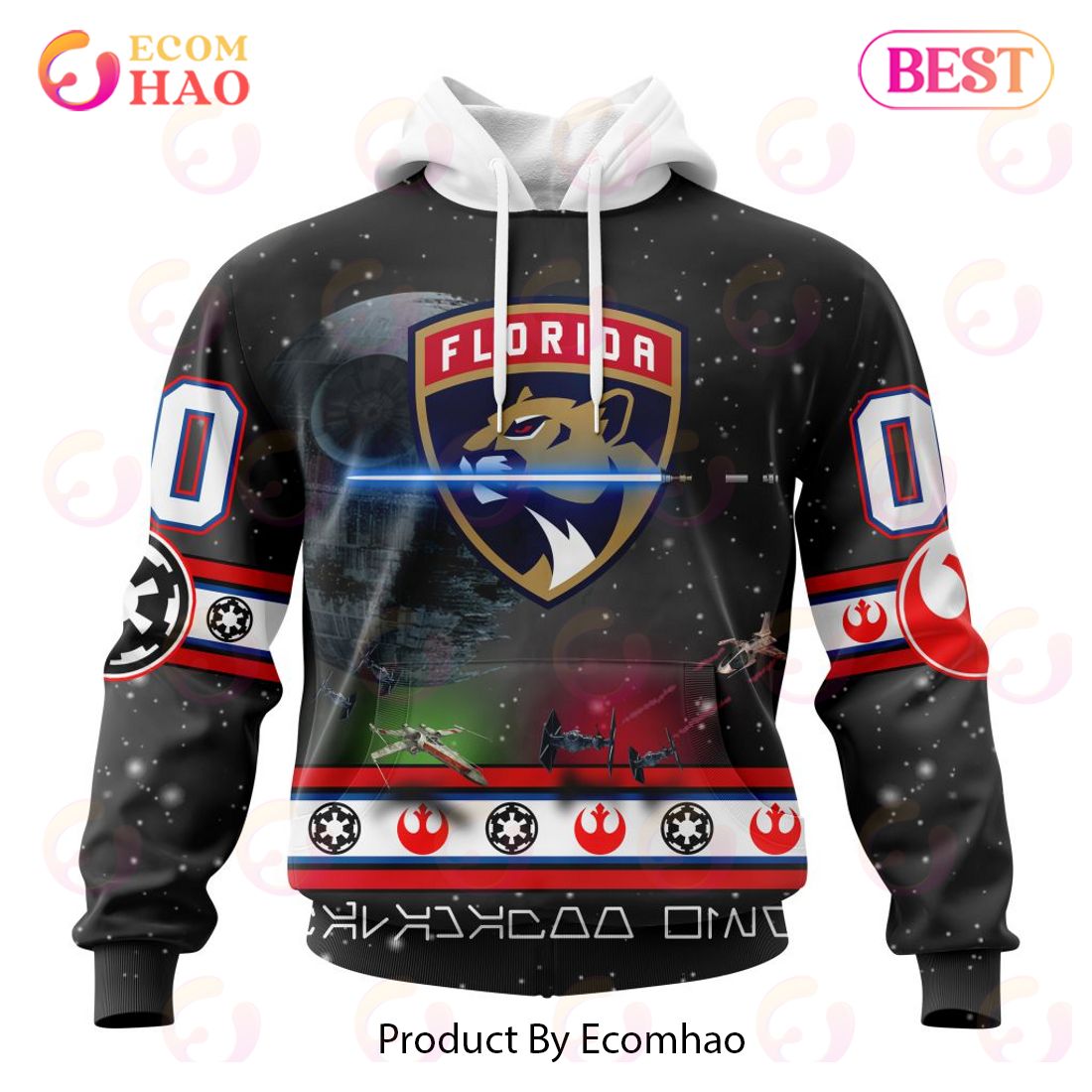 NHL Florida Panthers Special Star Wars Design 3D Hoodie