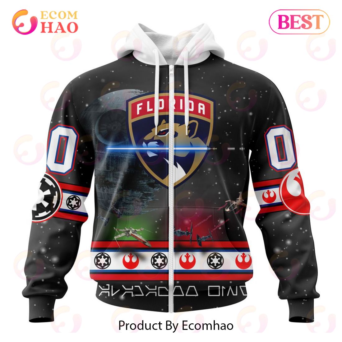 NHL Florida Panthers Special Star Wars Design 3D Hoodie