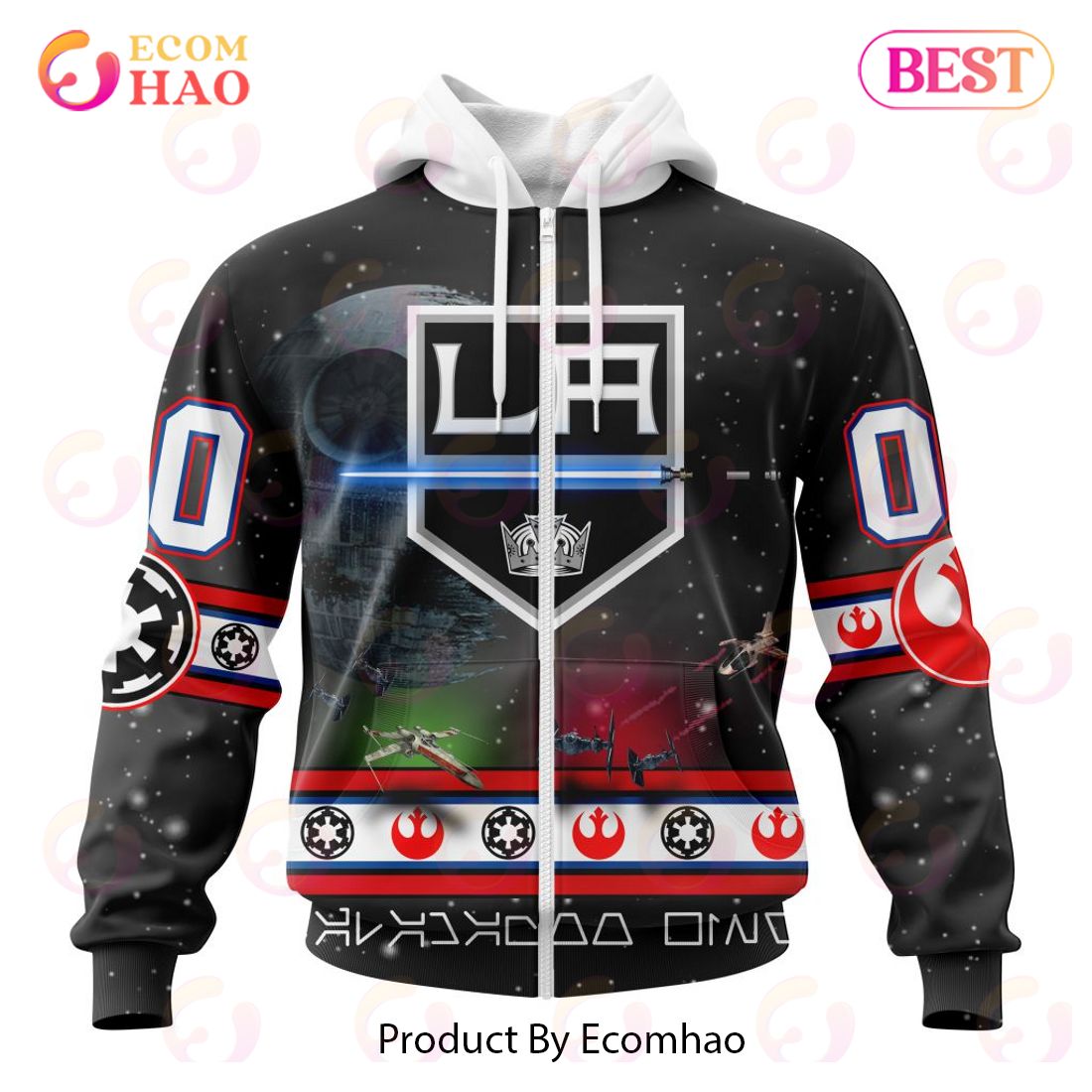 NHL Los Angeles Kings Special Star Wars Design 3D Hoodie