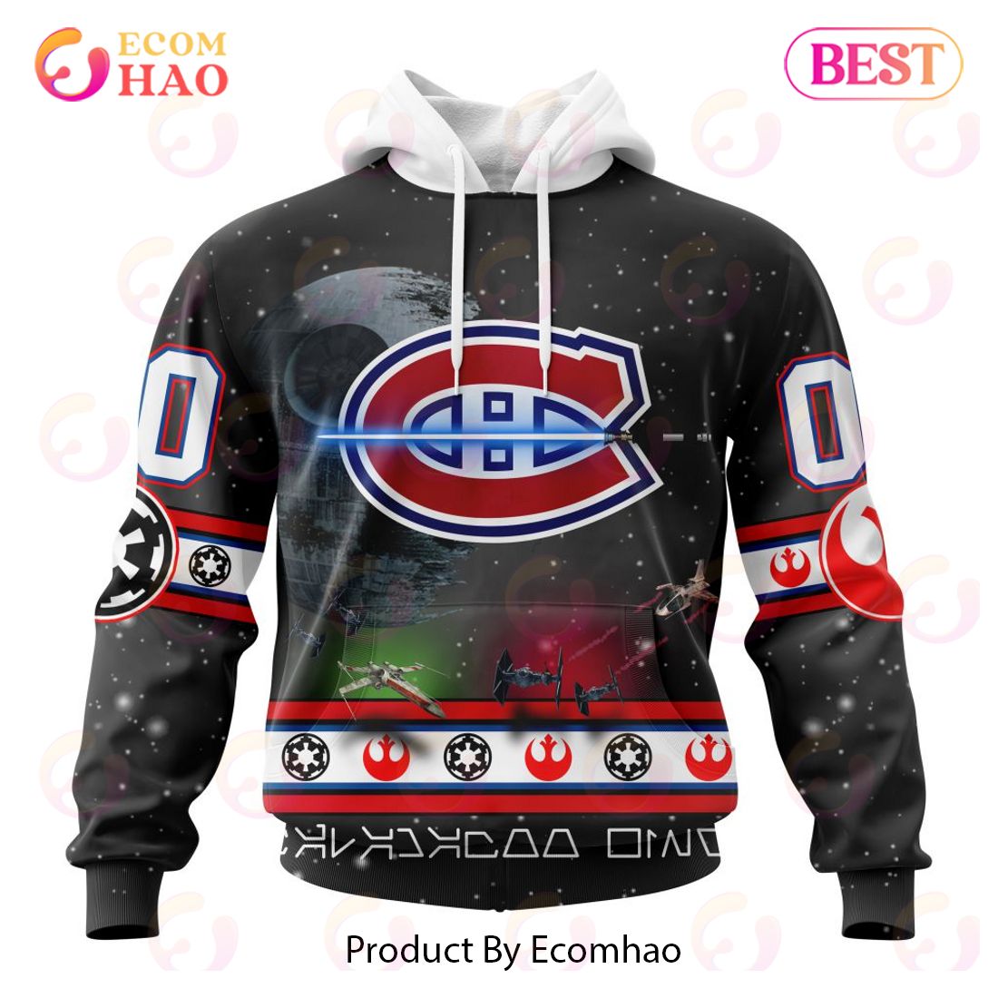 NHL Montreal Canadiens Special Star Wars Design 3D Hoodie