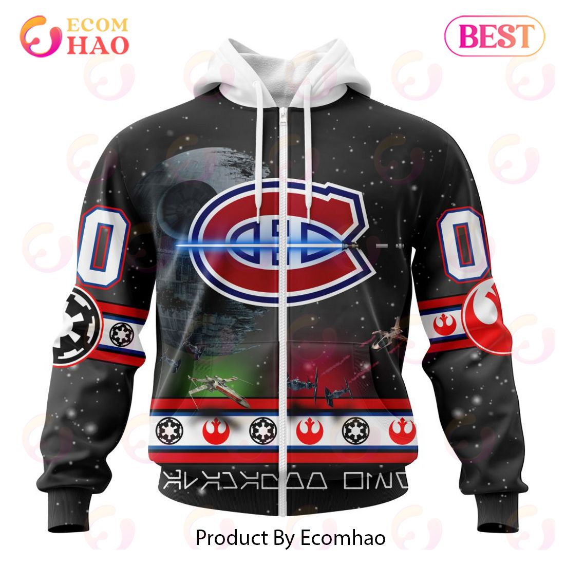 NHL Montreal Canadiens Special Star Wars Design 3D Hoodie