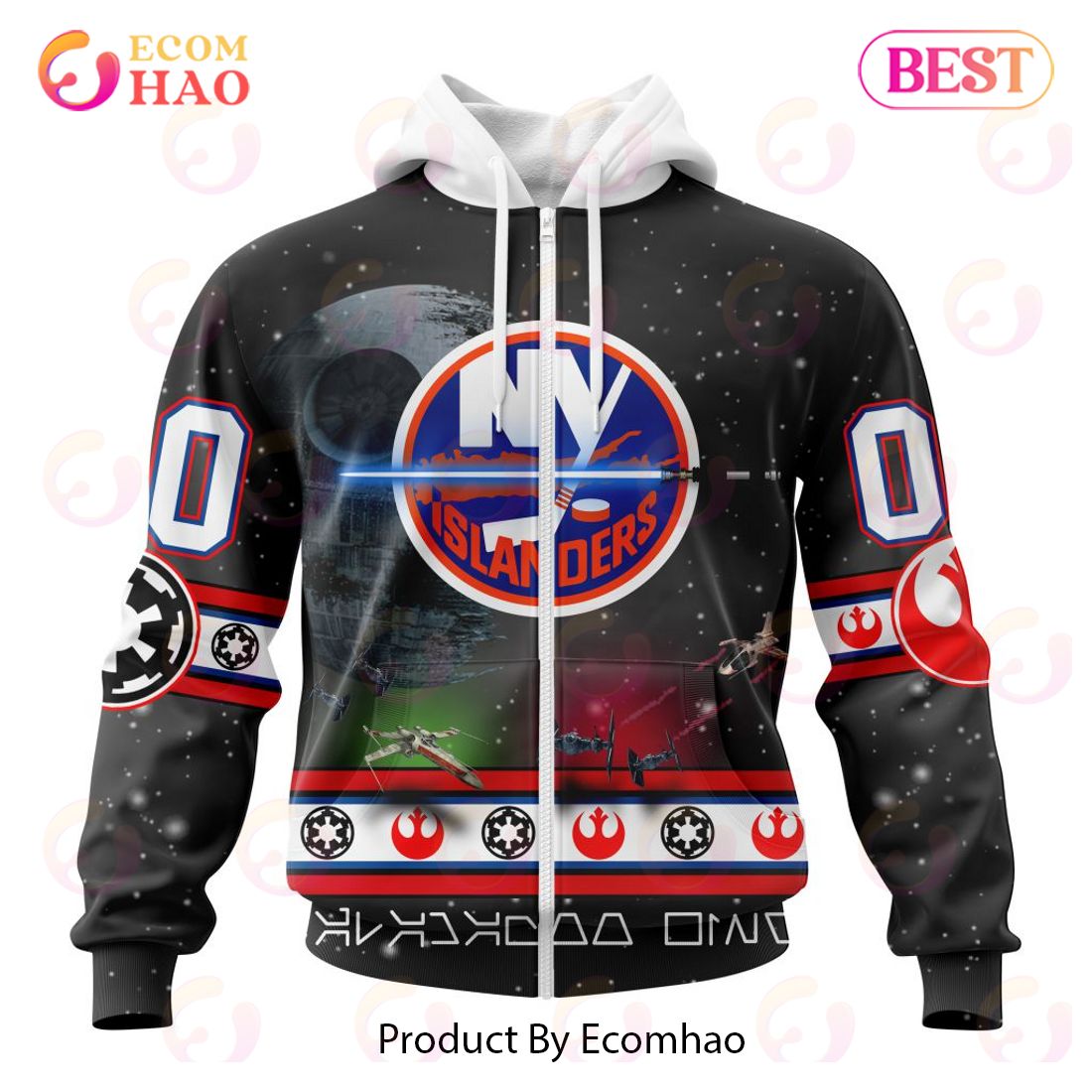 NHL New York Islanders Special Star Wars Design 3D Hoodie