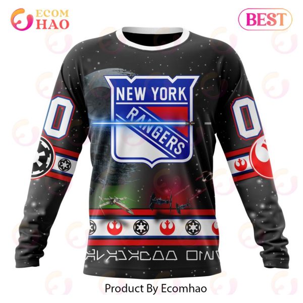 NHL New York Rangers Special Star Wars Design 3D Hoodie