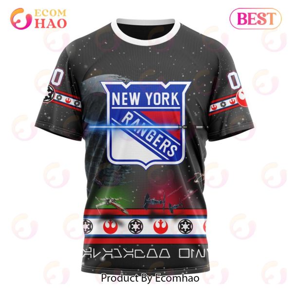 NHL New York Rangers Special Star Wars Design 3D Hoodie