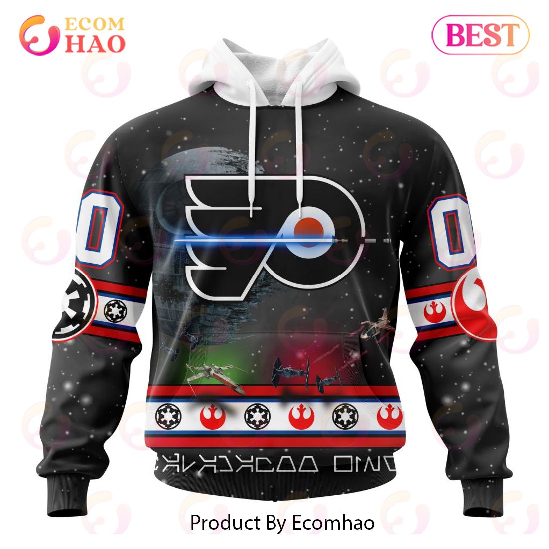 NHL Philadelphia Flyers Special Star Wars Design 3D Hoodie