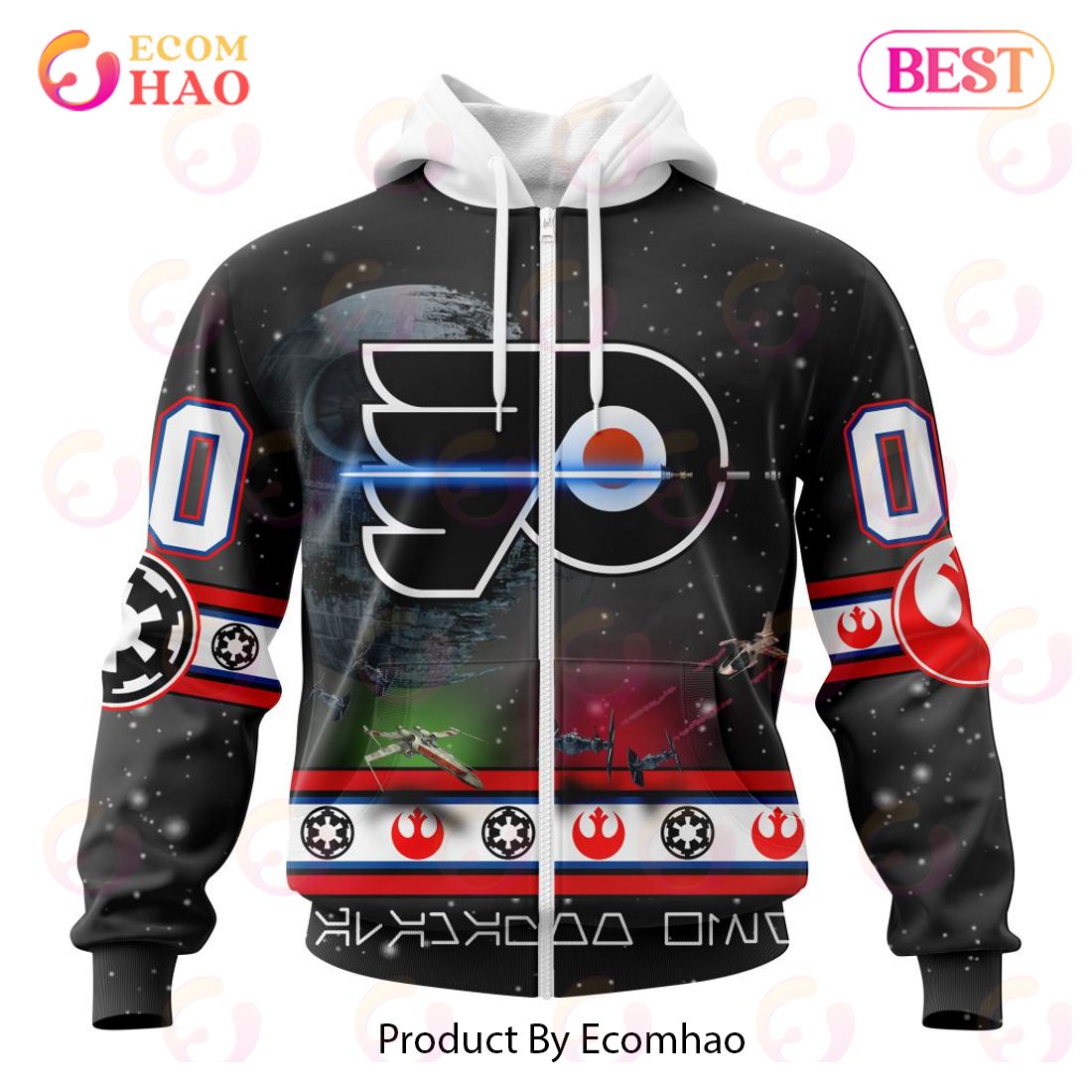 NHL Philadelphia Flyers Special Star Wars Design 3D Hoodie