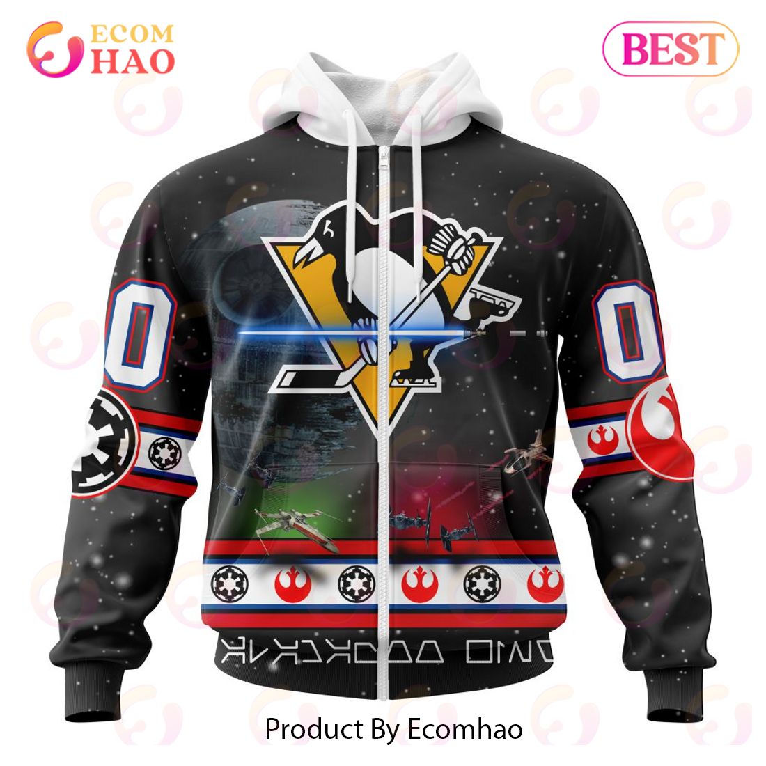 NHL Pittsburgh Penguins Special Star Wars Design 3D Hoodie