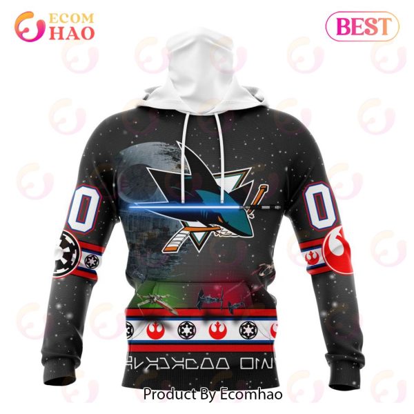 NHL San Jose Sharks Special Star Wars Design 3D Hoodie