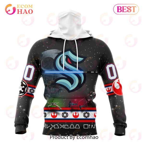 NHL Seattle Kraken Special Star Wars Design 3D Hoodie