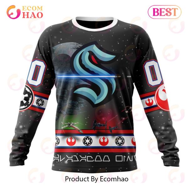 NHL Seattle Kraken Special Star Wars Design 3D Hoodie