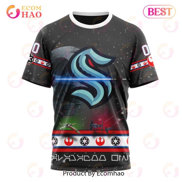 NHL Seattle Kraken Special Star Wars Design 3D Hoodie