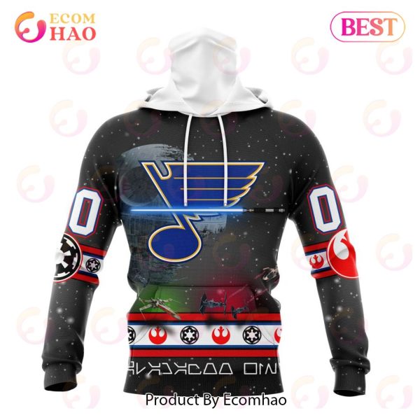 NHL St. Louis Blues Special Star Wars Design 3D Hoodie