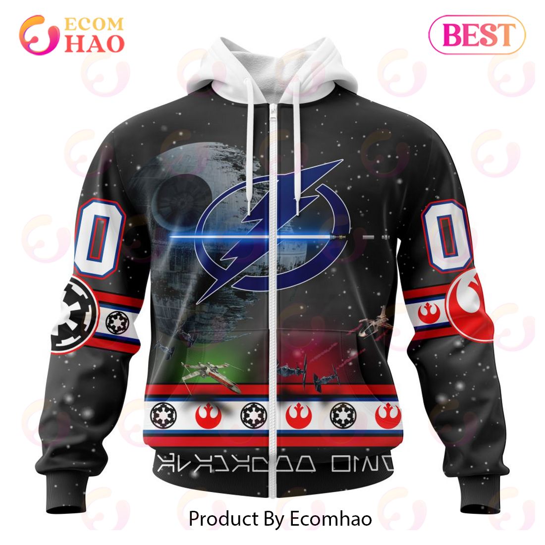 NHL Tampa Bay Lightning Special Star Wars Design 3D Hoodie