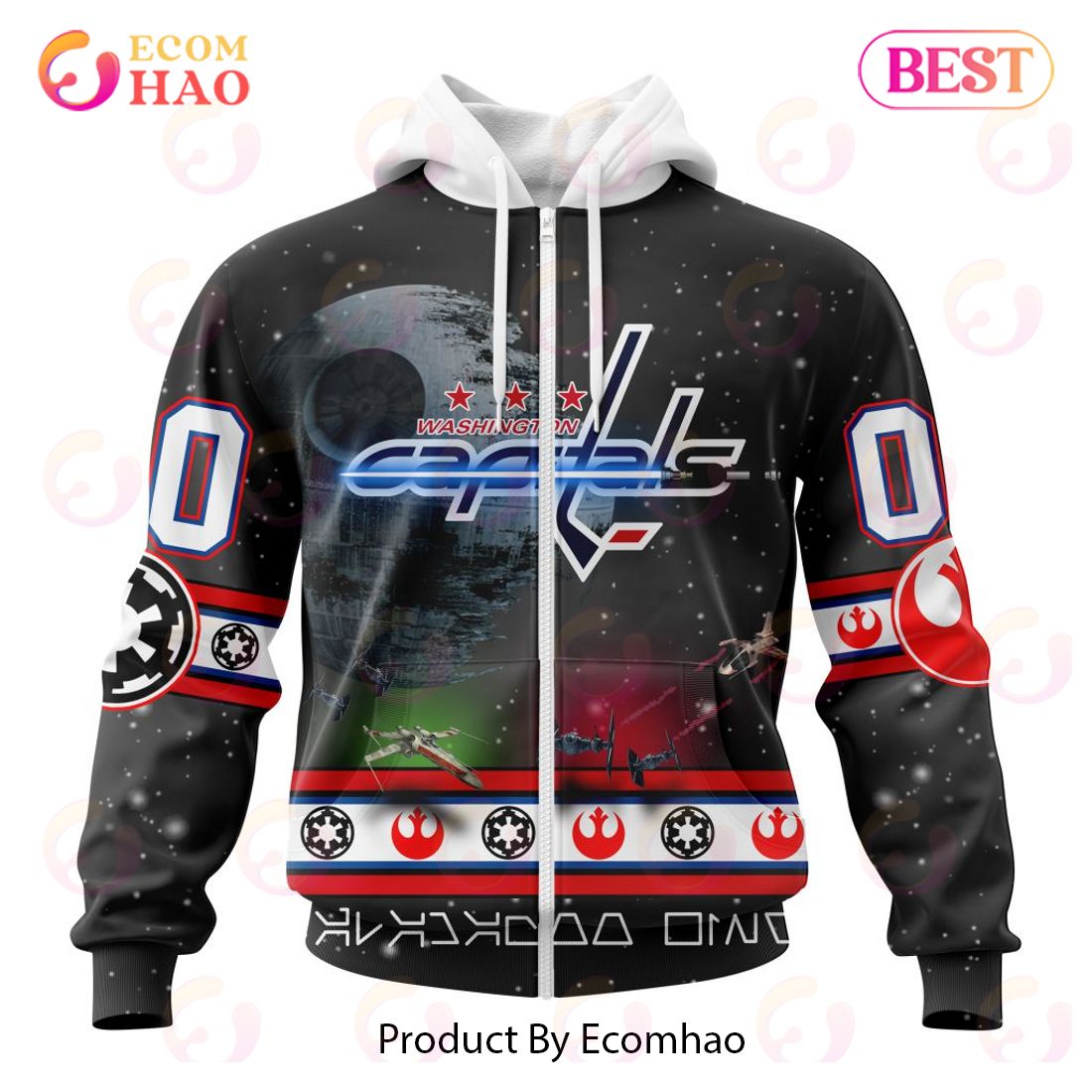 NHL Washington Capitals Special Star Wars Design 3D Hoodie