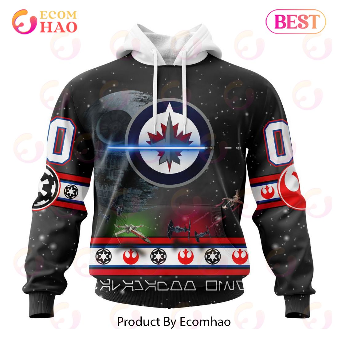 NHL Winnipeg Jets Special Star Wars Design 3D Hoodie