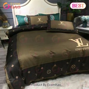 Louis Vuitton Hot Brand Bedding Sets Bedspread Duvet Cover Set Bedroom Decor Thanksgiving Decorations For Home