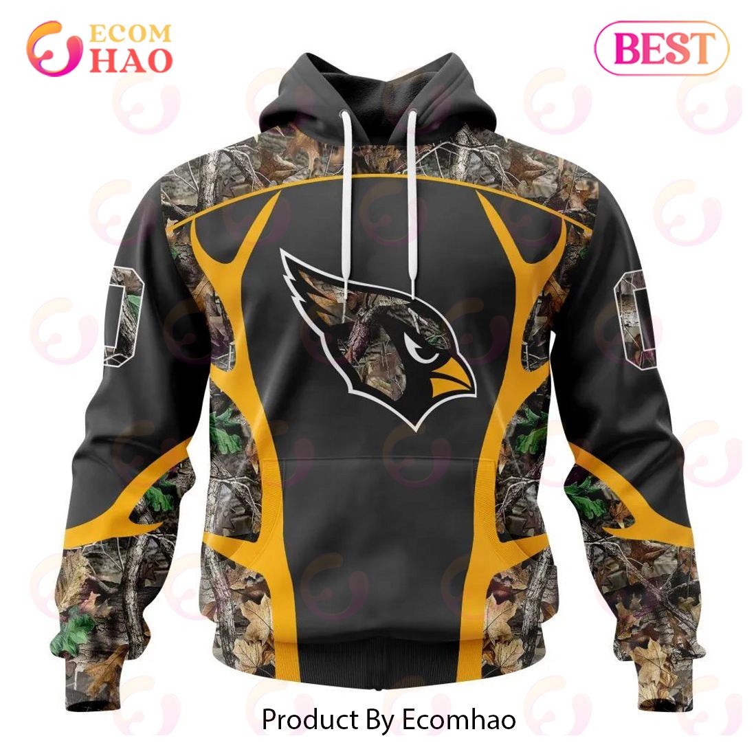 NFL Carolina Panthers Special Camo Hunting Design 3D Hoodie