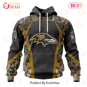 NFL Baltimore Ravens Special Camo Hunting Design 3D Hoodie