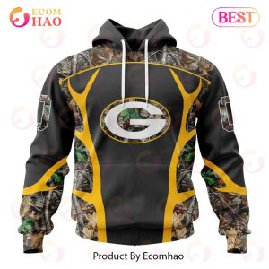 NFL Green Bay Packers Special Camo Hunting Design 3D Hoodie