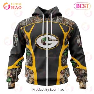 NFL Green Bay Packers Special Camo Hunting Design 3D Hoodie