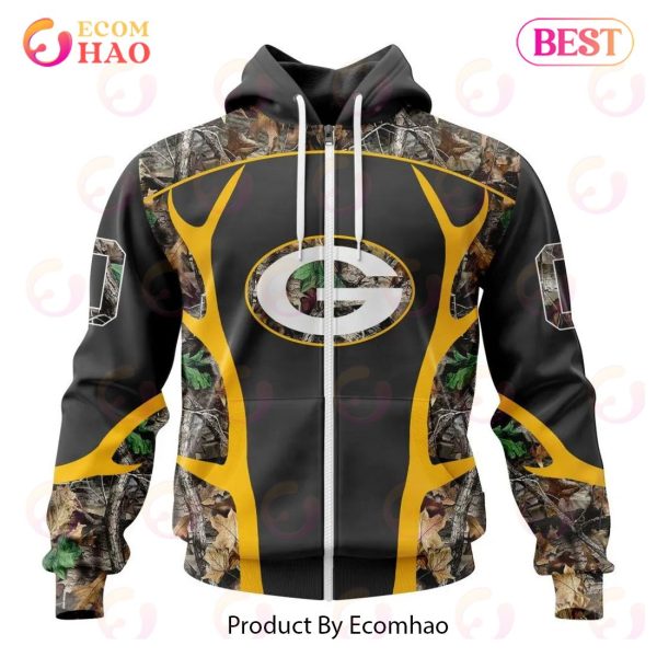 NFL Green Bay Packers Special Camo Hunting Design 3D Hoodie