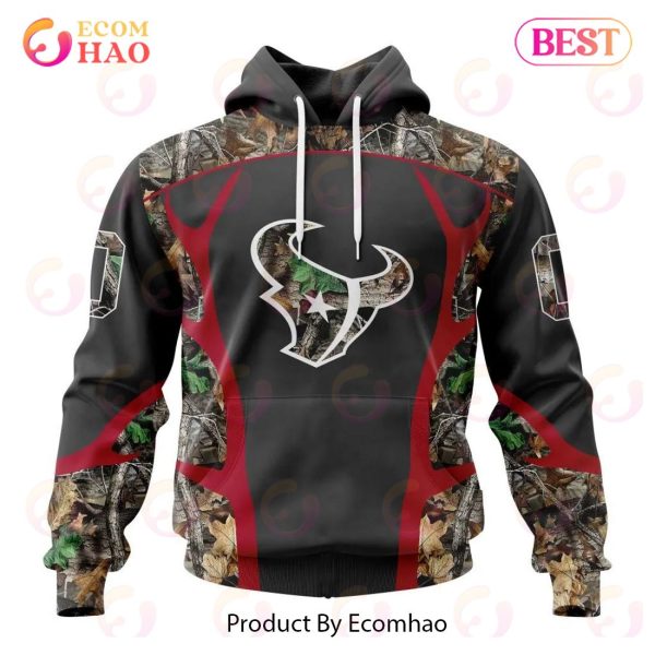 NFL Houston Texans Special Camo Hunting Design 3D Hoodie