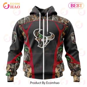 NFL Houston Texans Special Camo Hunting Design 3D Hoodie