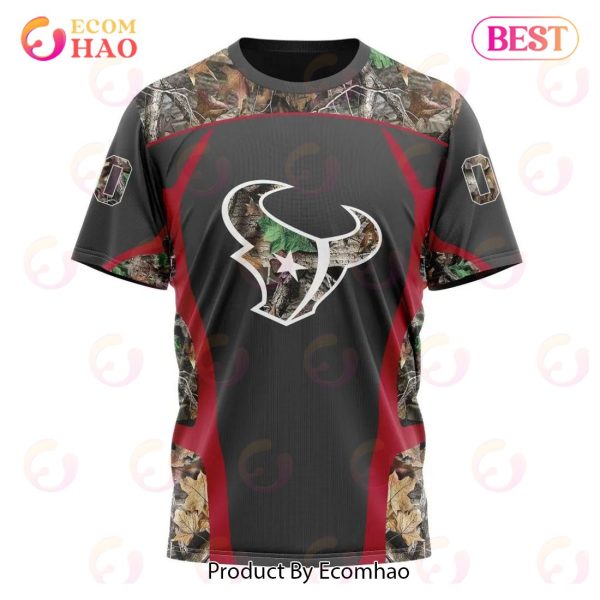 NFL Houston Texans Special Camo Hunting Design 3D Hoodie