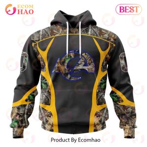 NFL Los Angeles Rams Special Camo Hunting Design 3D Hoodie