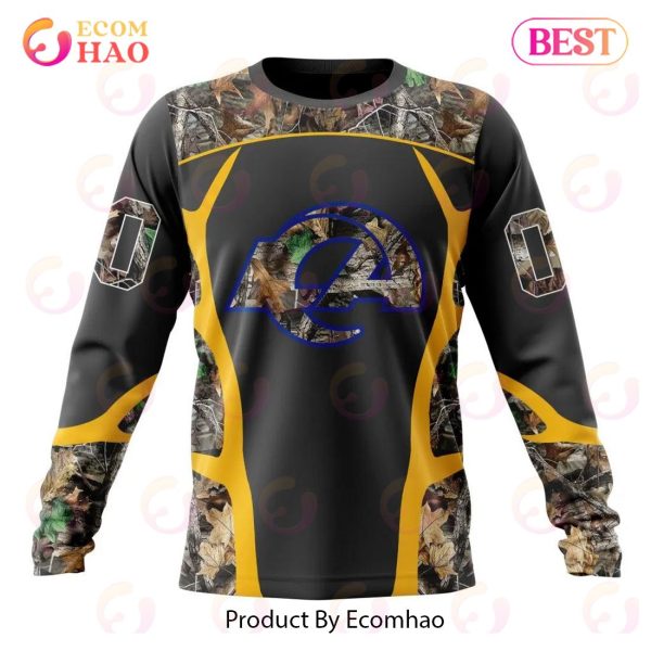 NFL Los Angeles Rams Special Camo Hunting Design 3D Hoodie