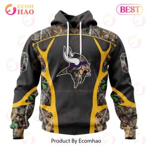 NFL Minnesota Vikings Special Camo Hunting Design 3D Hoodie