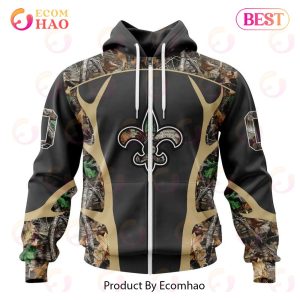 NFL New Orleans Saints Special Camo Hunting Design 3D Hoodie