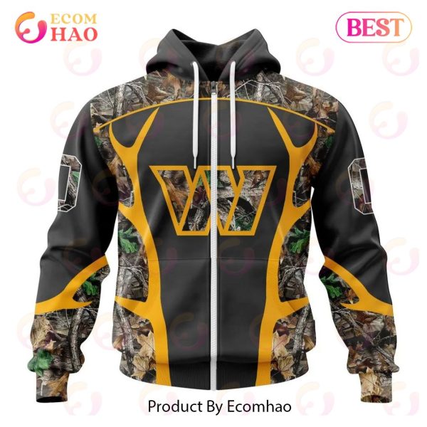 NFL Washington Commanders Special Camo Hunting Design 3D Hoodie