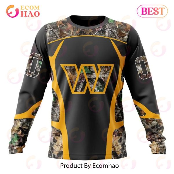 NFL Washington Commanders Special Camo Hunting Design 3D Hoodie